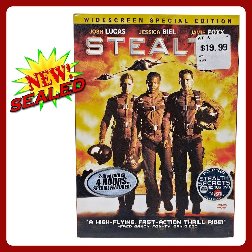 Stealth Special Edition DVD New Sealed Josh Lucas Jessica Biel Jamie Foxx Action